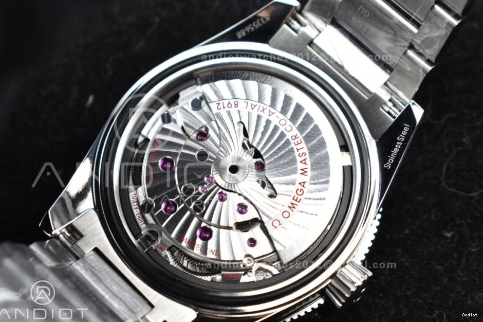 Edition Black 1:1 Clone Best on 300 VSF A8912 Seamaster Heritage Bracelet Dial SS Super 0208